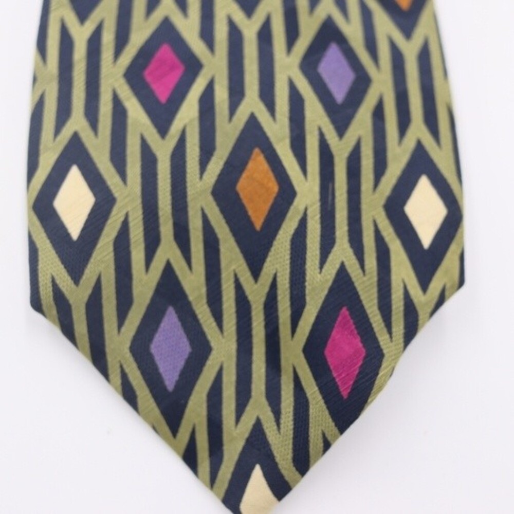 Caravaggio Silk Geometric Abstract Print Necktie